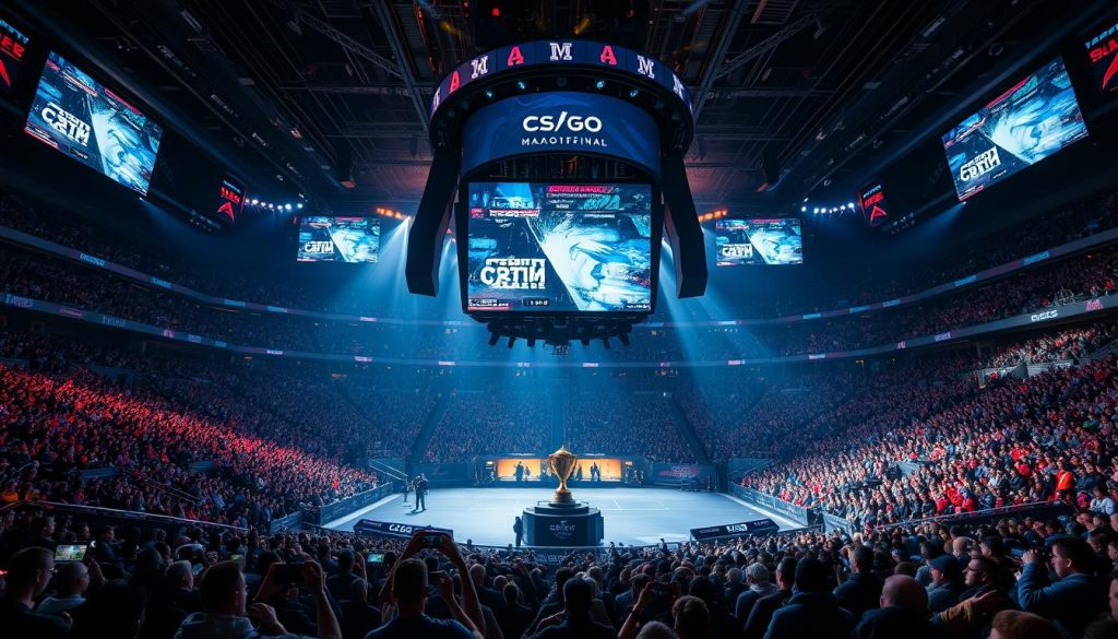 Переполненный стадион во время финала Major-турнира по CS:GO